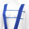 ACSUSS Women's One Piece Deep V-Neck Sling Shot Halter Monokini Bikini Thong Swimsuit Teddy 2# Blue One Size view 2