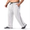 MAGNIVIT Men's Training Pants Summer Sweatpants Open Bottom Jerseys for Men White/Black view 1