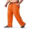 MAGNIVIT Men's Activewear Pants Open Bottom Traning Jogging Track Pant with Pockets Orange/Black view 1