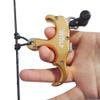 ZSHJGJR Archery Bow Release Aids Compound Bow Release Trigger Thumb 3-Finger Grip Caliper Trigger Automatic for Left Right Hand (Gold) view 1