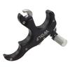 ZSHJGJR Archery Bow Release Aids Compound Bow Release Trigger Thumb 3-Finger Grip Caliper Trigger Automatic for Left Right Hand (Black) view 2