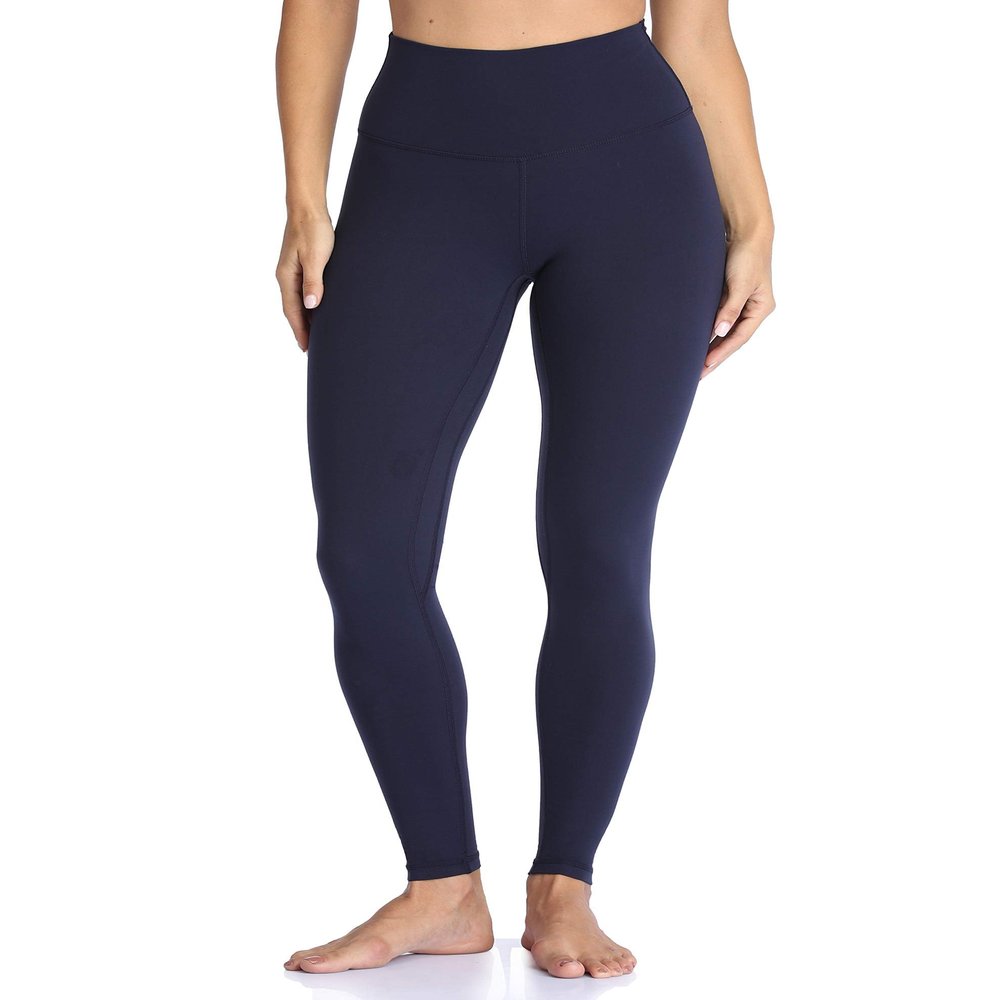 Colorfulkoala Women's High Waisted Tummy Control Workout Leggings Full Length Ultra Soft Yoga Pants 28" (XS, Navy)