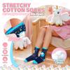 ANTSANG Children Cotton Crew Socks for Girl Boy Kids Toddler Gift Fashion Cute Cartoon Animal Stocking Stuffer Unicorn Socks 6 Pack (Unicorn-I, 5-8 Years Old) view 3