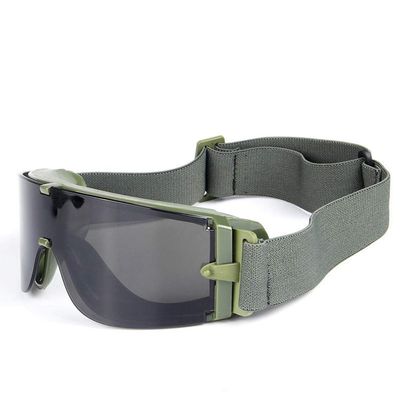 Military Airsoft Goggles,Tactical Safety Goggles Glasses with 3 Lenses (Green)