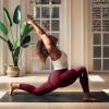 High Waisted Leggings for Women - No See Through Tummy Novelty Workout Yoga Pants with Pockets Reg & Plus Burgundy view 2