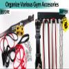 Multi-Purpose Gym Storage Rack Resistance Bands Hook Home Gym Accessories Storage Fitness Bands Rack Heavy Duty Rack for Resistance Bands, Straps, Jump Ropes, Foam Rollers, Chains view 3