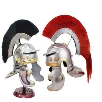 Roman Centurion Armor Helmet Medieval Gladiator Replica Costume Set of 2 Rustic Vintage Home Decor Gifts