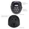 ipoob Adult Kayaking Canoe Whitewater Watersports Helmet with Camera Clamp Mount Plate (Matte Black, Medium) view 3
