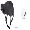 ipoob Adult Kayaking Canoe Whitewater Watersports Helmet with Camera Clamp Mount Plate (Matte Black, Medium) view 4