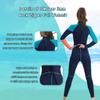 OMGear Wetsuit Men Women Youth 3mm Neoprene Full Body UV Protection One Piece Long Sleeves Scuba Diving Suits Back Zipper for Scuba Diving Surfing Snorkeling Swimming Water Sports(Green & Orange,S) view 3