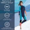 OMGear Wetsuit Men Women Youth 3mm Neoprene Full Body UV Protection One Piece Long Sleeves Scuba Diving Suits Back Zipper for Scuba Diving Surfing Snorkeling Swimming Water Sports(Green & Orange,S) view 4