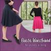 Kosher Casual Women's Mid-Knee Length Full A-Line Skater Skirt Medium Dark Navy view 4