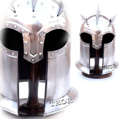 THOR INSTRUMENTS Medieval SCA LARP Halloween Armor Helmet Reenactment Rustic Vintage Home Decor Gifts