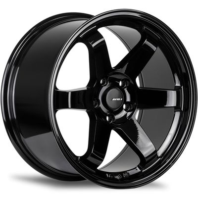 AVID.1 AV-06 Gloss Black 18x8.5 Custom Wheel Fits 5x114 Bolt Pattern with +35 Offset Lightweight Performance Alloy Wheel Aggressive Street Style & Track-Ready Car Accessories