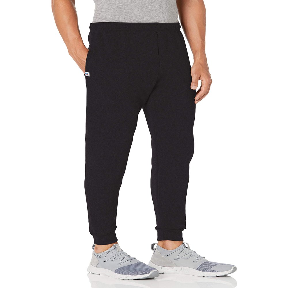 Russell Athletic Men's Dri-Power Fleece Joggers, Black, 3X-Large