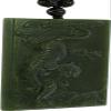 2.4" China Certified Jewelry Nature Hetian Nephrite Jade Auspicious Tiger and 18 Arhat Necklace Pendants view 3