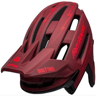 BELL Super Air MIPS Adult Mountain Bike Helmet - Fasthouse Matte Red/Black (Discontinued), Medium (55-59 cm)