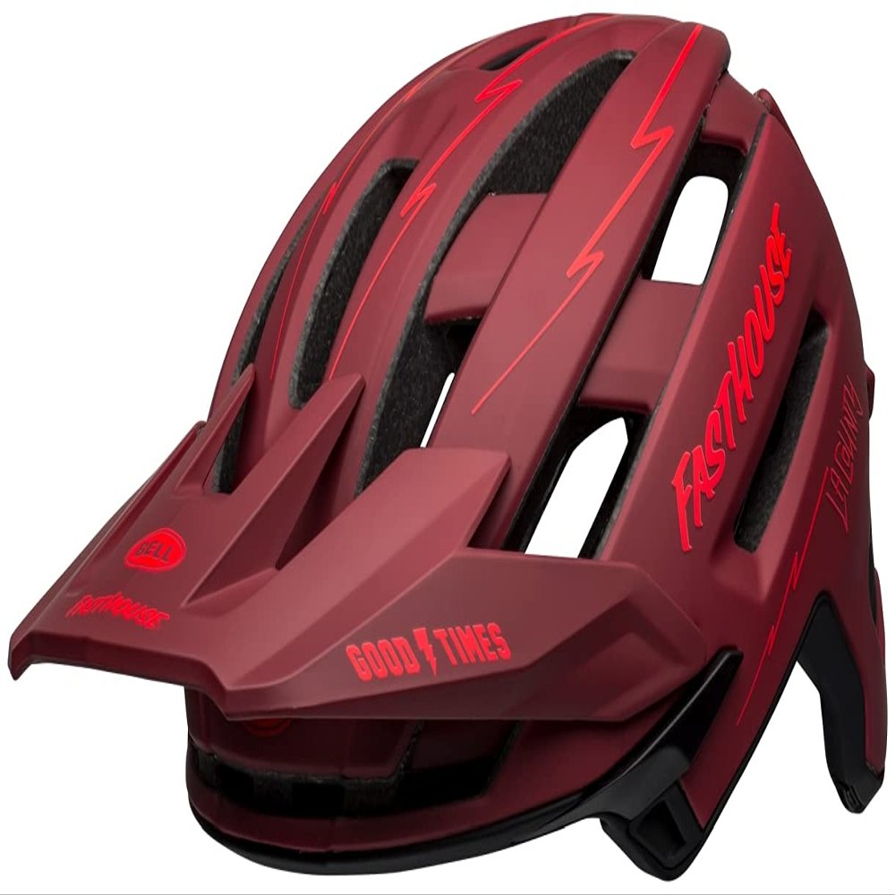 BELL Super Air MIPS Adult Mountain Bike Helmet - Fasthouse Matte Red/Black (Discontinued), Medium (55-59 cm)