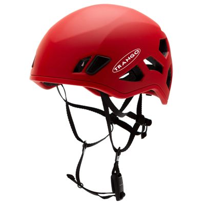 TRANGO Halo Breathable Helmet | Rock Climbing Gear, (Medium/Large, Red)