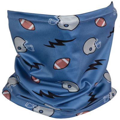 iscream Child's Football Fun Gaiter Face Cover for Allergies, Dust and Outdoor Activity