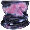 iscream Child's Pink Indigo Tie Dye Gaiter Face Cover for Allergies, Dust and Outdoor Activity view 1