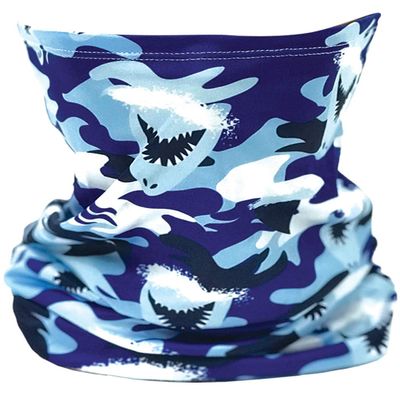 iscream Child's Sharks Ahoy! Gaiter Face Cover for Allergies, Dust and Outdoor Activity