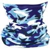 iscream Child's Sharks Ahoy! Gaiter Face Cover for Allergies, Dust and Outdoor Activity view 1
