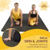 Large Yoga Mat 6'x4'x8mm Extra Thick, Durable, Non-Slip & Odorless Barefoot Exercise and Premium Fitness Home Gym Flooring Mat by ActiveGear - Black view 4