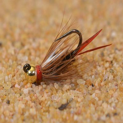 Tungsten Jigged Prince Nymph Jig Head Fly Euro Nymph Tied on Hanak Hooks - 6ct Pack (Assortment)