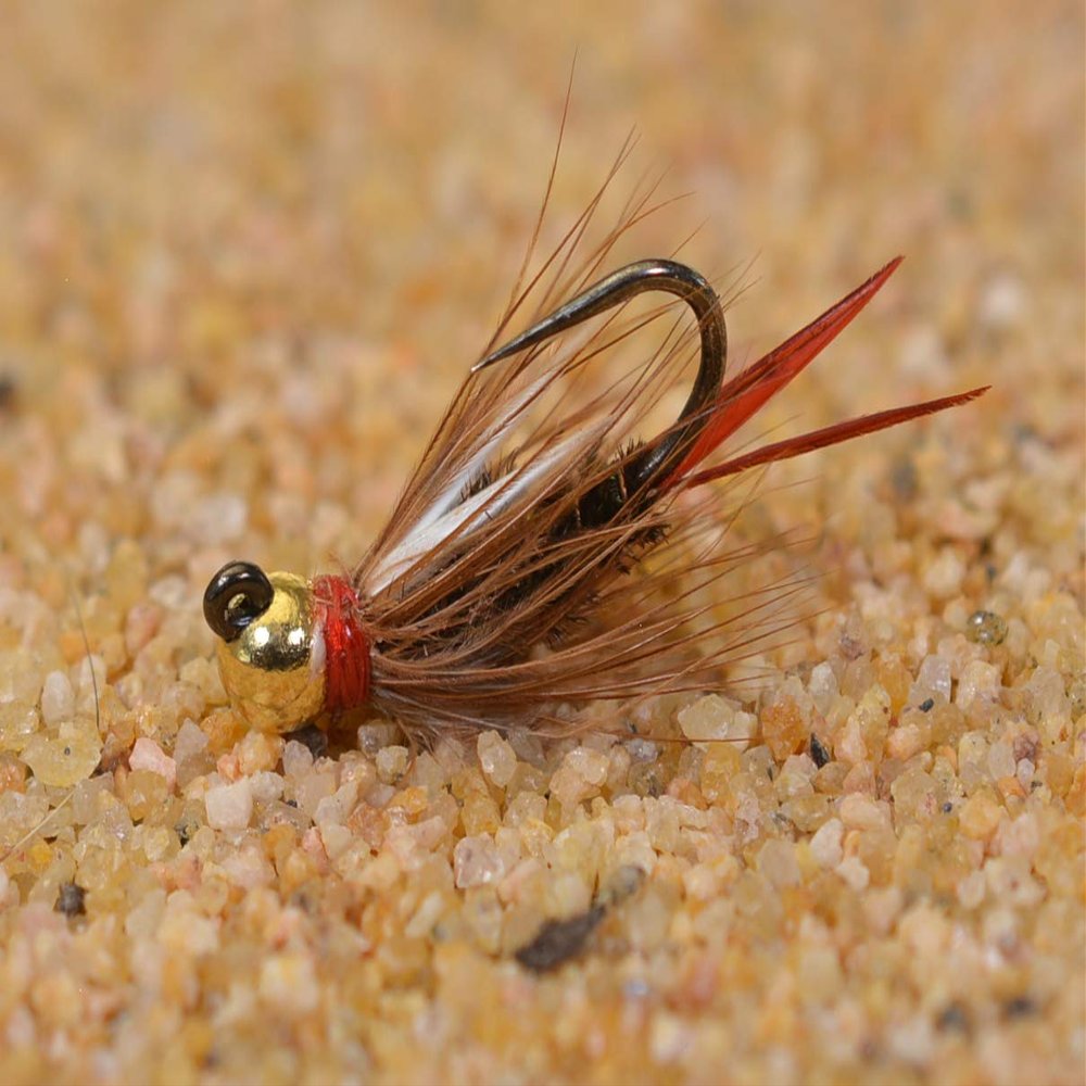 Tungsten Jigged Prince Nymph Jig Head Fly Euro Nymph Tied on Hanak Hooks - 6ct Pack (Assortment)