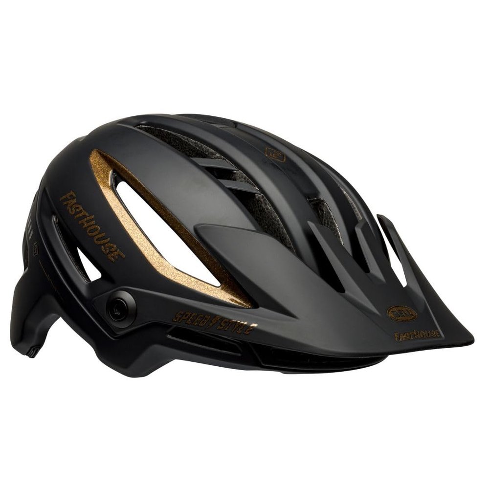 BELL Sixer MIPS Adult Mountain Bike Helmet - Fasthouse Matte/Gloss Black/Gold (2023), Small (52-56 cm)