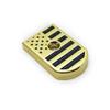 2 X Custom for Beretta 92 96 INOX Magazine Floor Base Plate 9mm .40 Gold Plated US Flag view 1