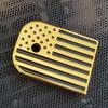 2 X Custom for Beretta 92 96 INOX Magazine Floor Base Plate 9mm .40 Gold Plated US Flag view 2