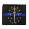 Stevens Tactical Shop Subdued Indiana State Flag Thin Blue Line Patch view 1