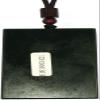 2.4" China Certified Nature Hetian Nephrite Jade Blessing Buddha Plate Necklace Pendant 3421 view 3
