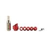 ZSHJGJR Archery 37/45 Degree Hooded Peep Sight Aluminum Compound Bow Peep Sights Kit with 6X 8X Clarifier Aperture Lens 1/8 1/16 1/32 3/32 3/64 inch Inner Core (Red, 37 Degree 8X) view 3