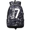 FANwenfeng Soccer Player 7 Luminous Ball Storage Backpack Fans Multifunctional Bag (Grey Pattern 1) view 1