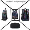 FANwenfeng Soccer Player 7 Luminous Ball Storage Backpack Fans Multifunctional Bag (Grey Pattern 1) view 4