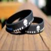 Stryker Products Stryker Thin Blue Line Bracelet Punisher with Stars Police Memorial Support Wristband, Medium view 3