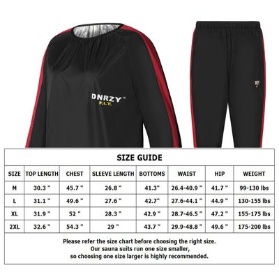 GoLucky Sauna Suit Men & Women Anti Rip Sweat Suits Workout Sauna Suit (XL,TRB)