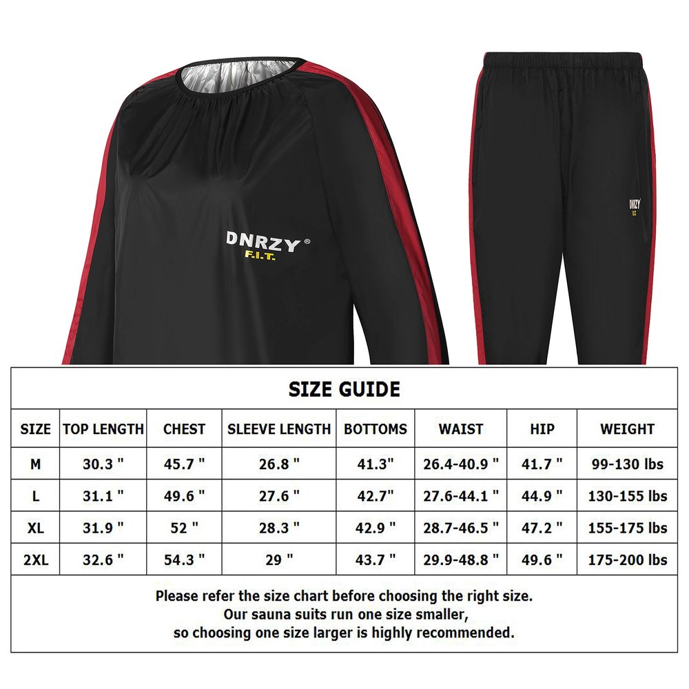 GoLucky Sauna Suit Men & Women Anti Rip Sweat Suits Workout Sauna Suit (XL,TRB)