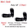 JXGZSO 40th Birthday Gift Forty AF Socks 40th Birthday Socks 40th Gift Friend Gift BFF Birthday Gift (Forty AF black-men) view 2
