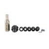 ZSHJGJR Archery 37/45 Degree Hooded Peep Sight Aluminum Compound Bow Peep Sights Kit with 6X 8X Clarifier Aperture Lens 1/8 1/16 1/32 3/32 3/64 inch Inner Core (Black, 37 Degree 8X) view 3