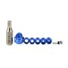 ZSHJGJR Archery 37/45 Degree Hooded Peep Sight Aluminum Compound Bow Peep Sights Kit with 6X 8X Clarifier Aperture Lens 1/8 1/16 1/32 3/32 3/64 inch Inner Core (Blue, 45 Degree 8X) view 2