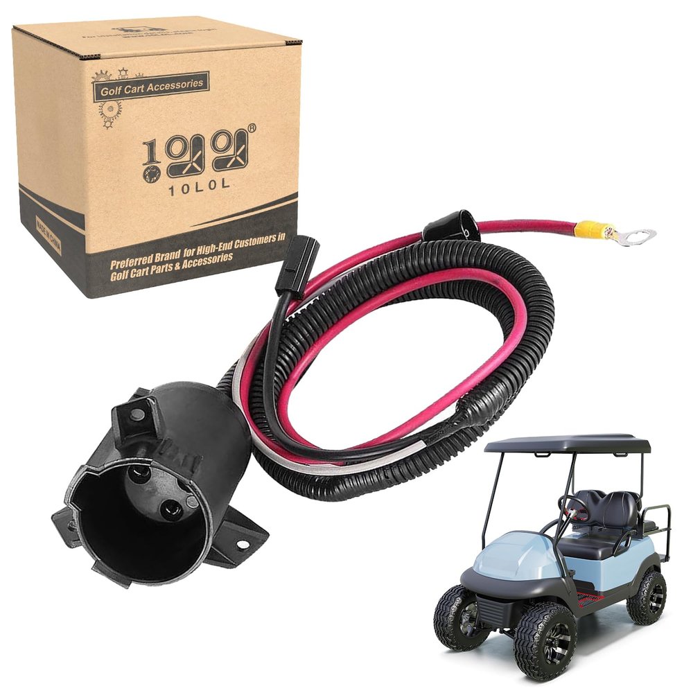 10L0L Golf Cart Charger DC Receptacle for Club Car Precedent 2004-up Electric Carts, OEM# 103375501
