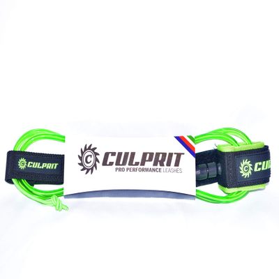 Culprit Surf ProPerformance SUP and Surfboard Knee Leashes (Neon Green, 10ft)