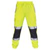 XUETON Mens Road Work Pant High Visibility Overalls with Reflective Tape Pants(Green,Medium) view 1