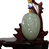 2.2" China Certified Nature Hetian Nephrite Jade Smart Blessing Buddha Hand Carved Necklace Pendant 2384 view 1