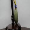 1.8" China Certified Nature Hetian Nephrite Jade Lucky Buddha Hand Carved Necklace Pendant 2385 view 4