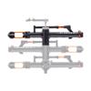 KUAT NV Add-On 2.0-2" - +1 -Bike Rack | Increases The 2" NV 2.0 to a 3-Bike Hitch Rack | Rugged All-Metal Construction | E-Bike Compatible | Gray Metallic and Orange Anodize (NA21G) view 1